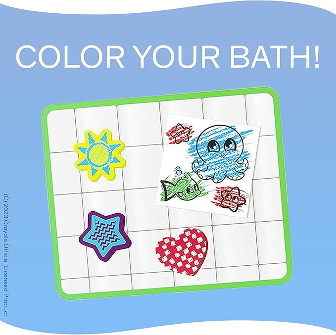 My First Crayola Tub Time Art Pack Bucket with 3 Bath Crayons