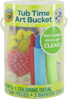 My First Crayola Tub Time Art Pack Bucket with 3 Bath Crayons