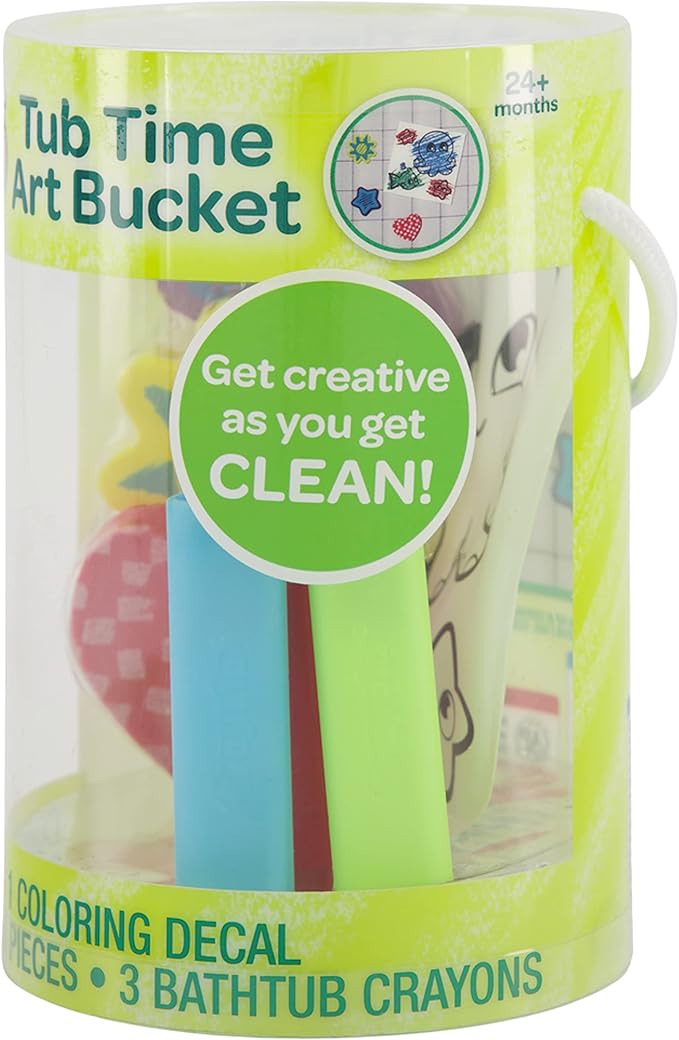 My First Crayola Tub Time Art Pack Bucket with 3 Bath Crayons