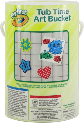 My First Crayola Tub Time Art Pack Bucket with 3 Bath Crayons
