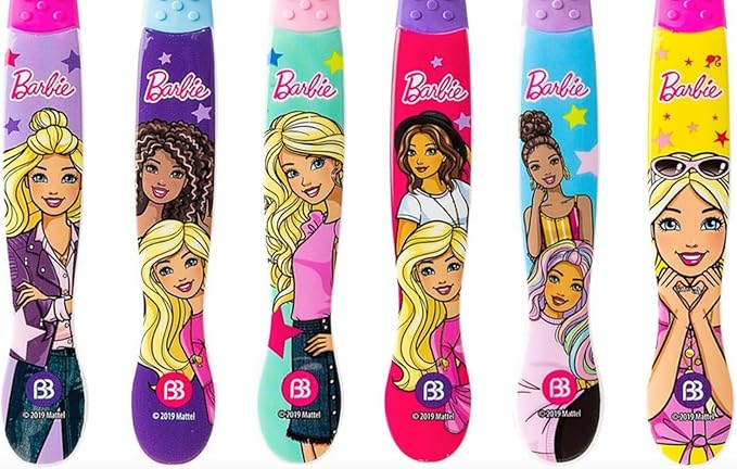 Brush Buddies Barbie Kids Toothbrush - 6 Pack