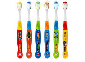 Brush Buddies Hot Wheels Kids Soft Toothbrush 6-Pack