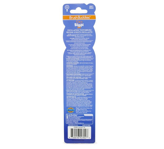 Brush Buddies Blippi Kids Battery Operated Electric Toothbrush