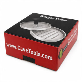 Cave Tools 4.5" Aluminum Hamburger Patty Maker with 200 Parchment Papers