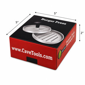 Cave Tools 4.5" Aluminum Hamburger Patty Maker with 200 Parchment Papers