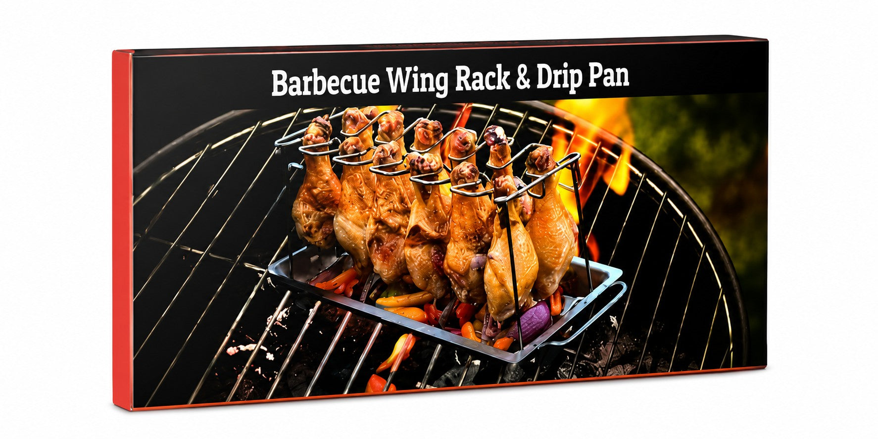 Cave Tools 12-Piece BBQ Wing Rack and Drip Pan