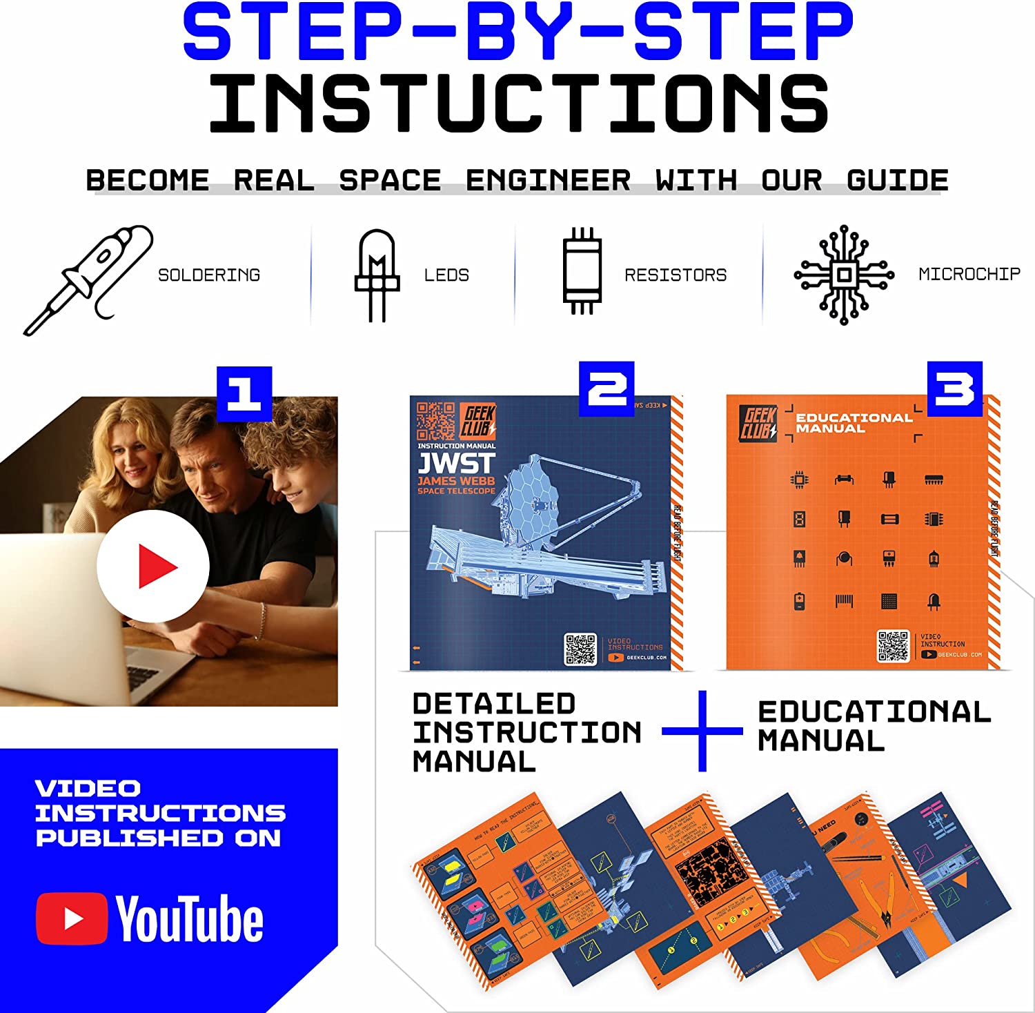 Geek Club James Webb Space Telescope DIY STEM Engineering Kit