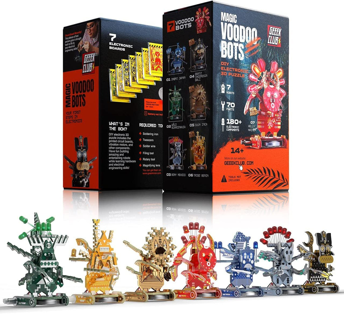 Geek Club Magic Voodoo Bots STEM Robot Building Kit