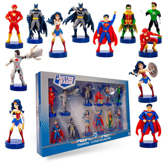 2.4" Justice League Collectible Stamper Action Figures (12-Pack)