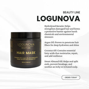 Logunova Revitalizing Hair Mask - Deep Conditioning & Reparative Treatment