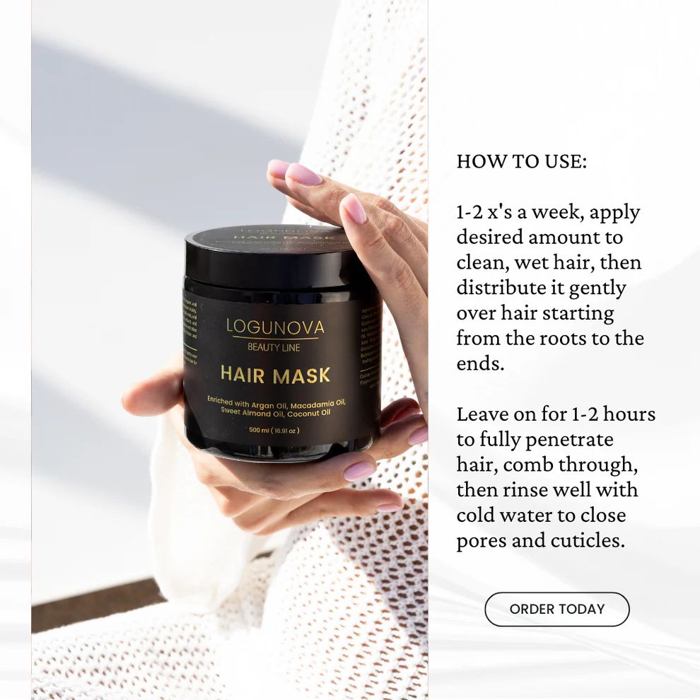 Logunova Revitalizing Hair Mask - Deep Conditioning & Reparative Treatment