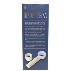 Portable Bladeless Cooling Fan with Stand - Blue/White One Size