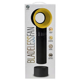 Portable Bladeless Cooling Fan with Stand - Black/Gold One Size