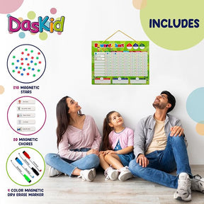 17" x 13" Magnetic Reward Chart Set with 4 Dry Erase Markers