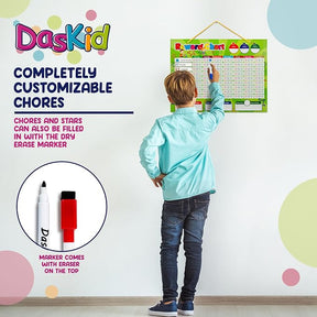 17" x 13" Magnetic Reward Chart Set with 4 Dry Erase Markers