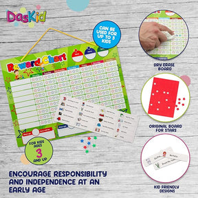17" x 13" Magnetic Reward Chart Set with 4 Dry Erase Markers