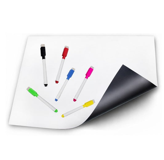 17" x 13" Magnetic Refrigerator Whiteboard with 6 Markers