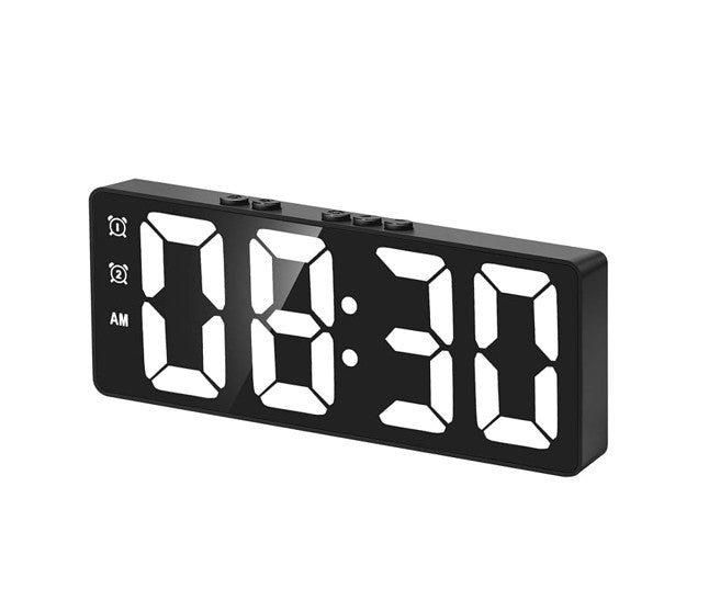 6.3 Inch LED Digital Desk Alarm Clock with USB and Battery Backup