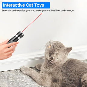 USB Rechargeable 4.5" x 0.7" 5-Pattern Laser Pointer Cat Toy - 3 Modes