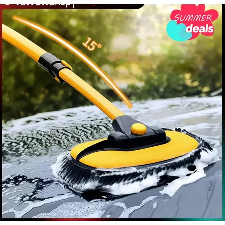 Microfiber Car Wash Mop with 43" Retractable Handle