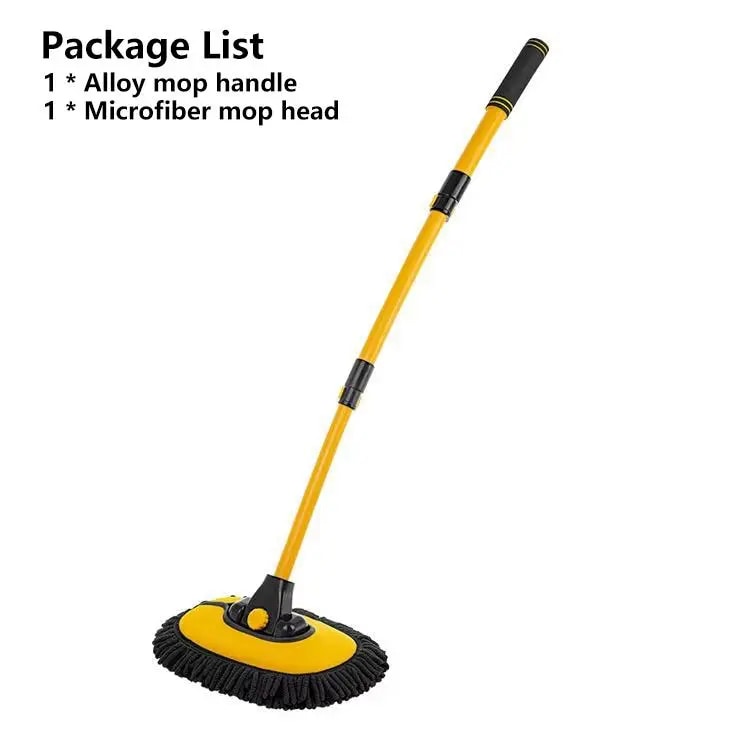 Microfiber Car Wash Mop with 43" Retractable Handle
