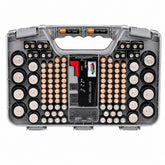 Battery Storage Organizer Case - Holds 180 Batteries Double Sided