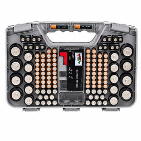 Battery Storage Organizer Case - Holds 180 Batteries Double Sided