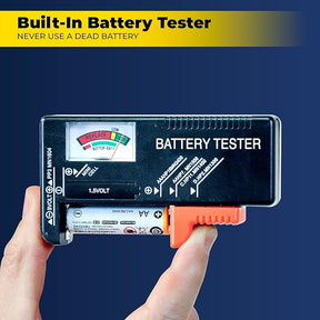 Battery Storage Organizer Case - Holds 180 Batteries Double Sided
