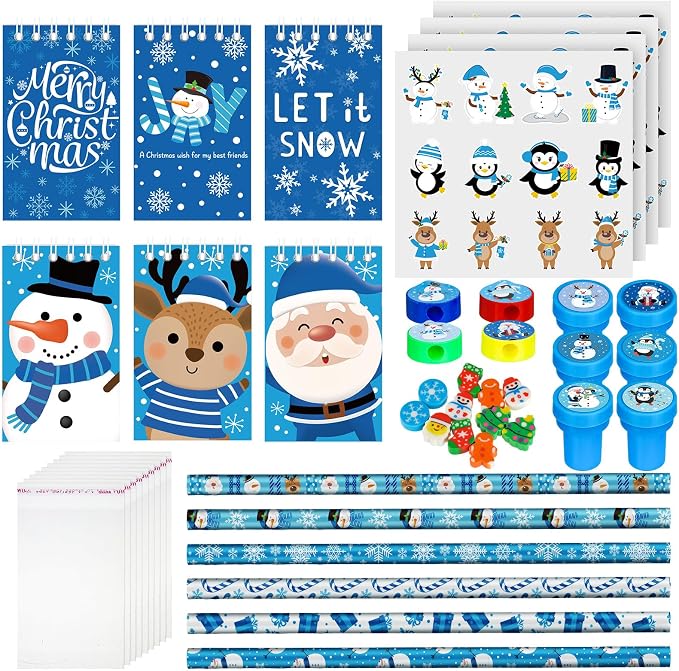 193pc Winter School Stationery Set - Fun Holiday Supplies!