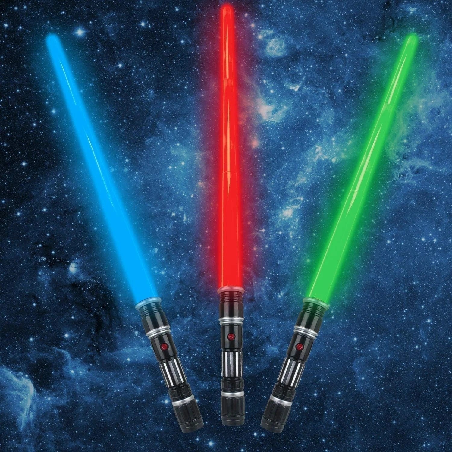 Light Up Sword Sets with Sound Effects - Multi-Color Options (3pk or 4pk)