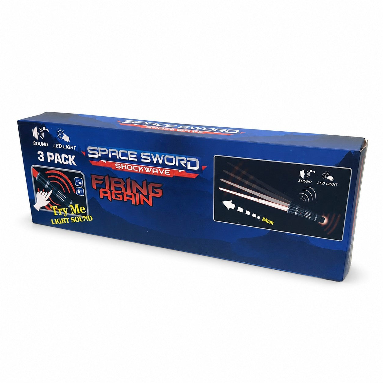 Light Up Sword Sets with Sound Effects - Multi-Color Options (3pk or 4pk)
