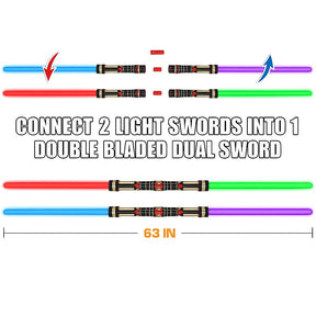 Light Up Sword Sets with Sound Effects - Multi-Color Options (3pk or 4pk)