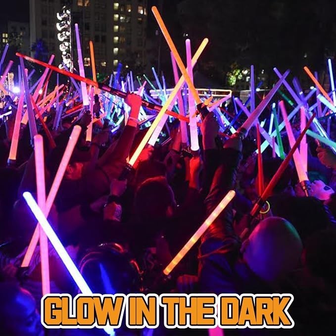 Light Up Sword Sets with Sound Effects - Multi-Color Options (3pk or 4pk)