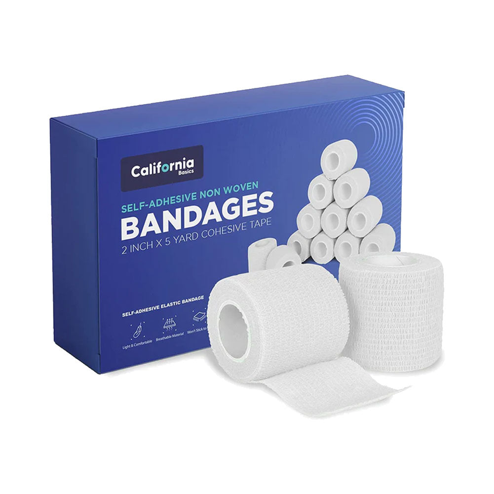Self Adhesive Tape, Bandages for Sports & Injuries - Individually Wrapped