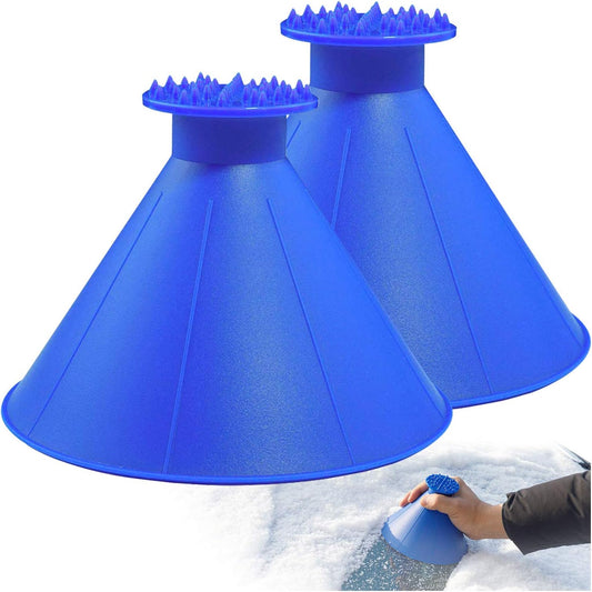 2pk Fast Acting Miracle Scraper for Ice, Snow, and Frost – Safe on Windshields