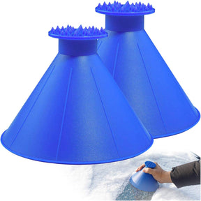 2pk Fast Acting Miracle Scraper for Ice, Snow, and Frost – Safe on Windshields