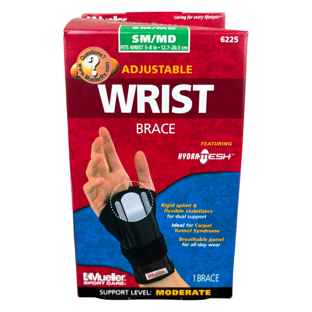 Mueller Adjustable Wrist Brace For Carpal Tunnel sm/md - Breathable Al