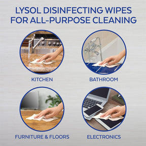 6pk Lysol Disinfecting Wipes To-Go Flatpacks – Lemon & Lime Blossom, Travel Size