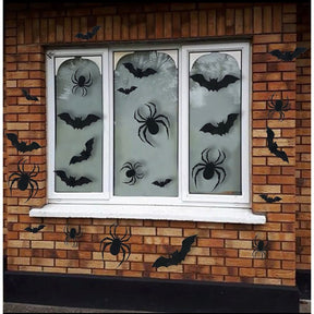 48pc Halloween Spider Web Tablecloth And Decor Set - Includes Runner & Mantle Scarf