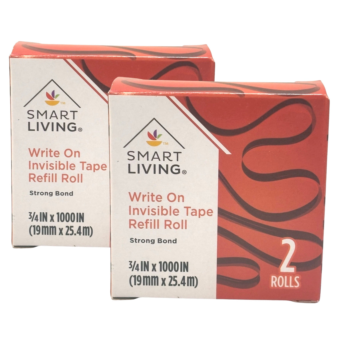 Smart Living 2pk Write On Invisible Tape - Strong Bond