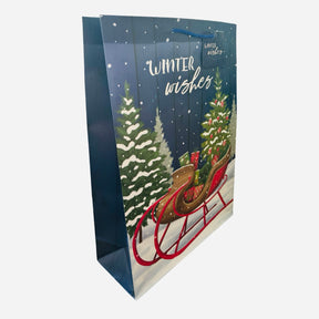 4pk 18" Paper Gift Bags w/ Tags - For Large Christmas & Holiday Gifts