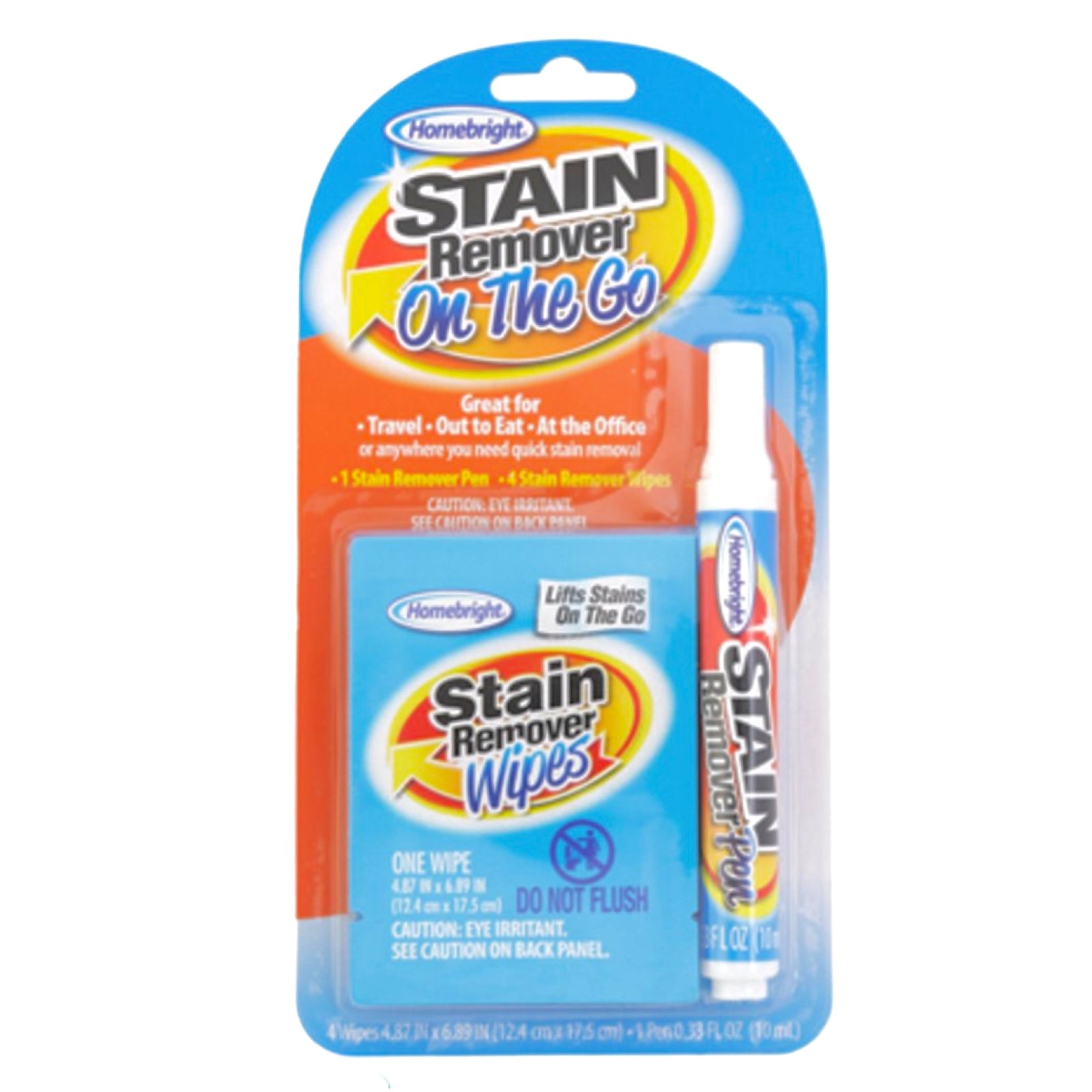 5pc Homebright Stain Remover "On The Go" Pen & Wipes
