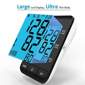 JOOPHYS One Button Blood Pressure Monitor w/ 2 Cuffs - 3" LCD Screen