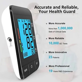 JOOPHYS One Button Blood Pressure Monitor w/ 2 Cuffs - 3" LCD Screen