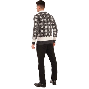 Pom Pom Santa Clause Snowflake Ugly Christmas Sweater - Unisex