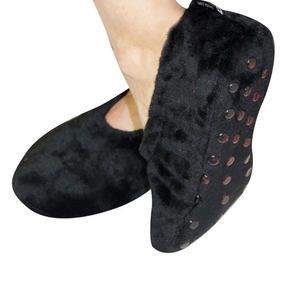 Cloudz Plush Memory Foam Travel Slippers w/ Treads - One Size Fits Most