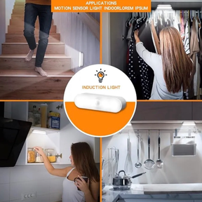 4 Pack 4" Samsung Motion Sensor Lights w/ Stick On & Magnetic Back