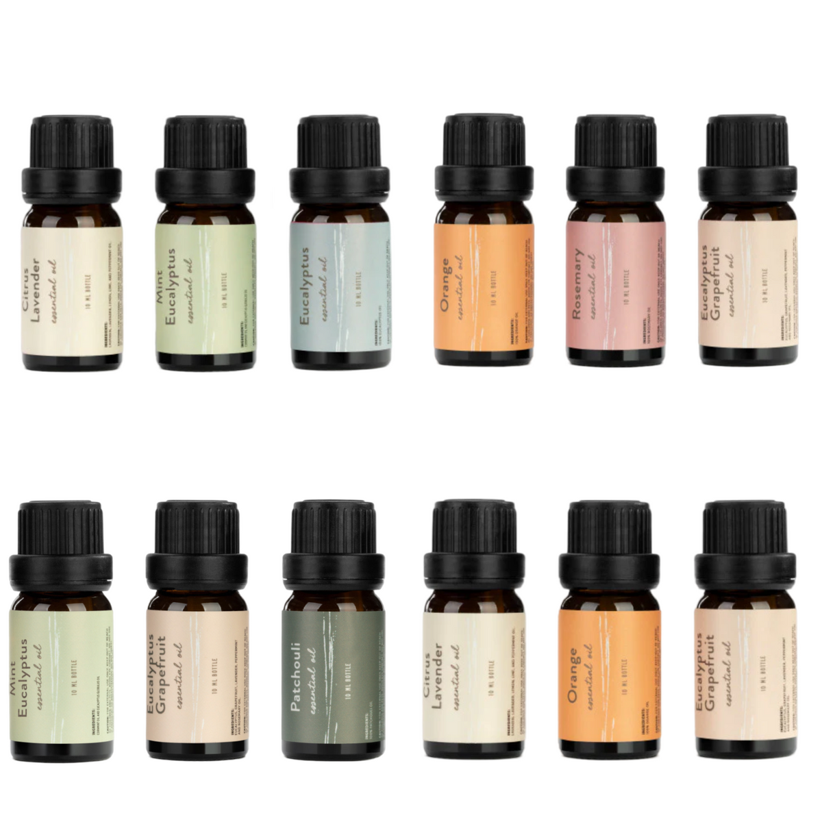 12pk Demdaco 10ml Variety Pack of 100% Pure Essential Oils