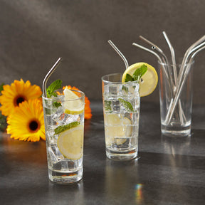 40pc Eco Friendly Stainless Steel Straws 8.5" Reusable 5mm - Fits Most Tumblers!