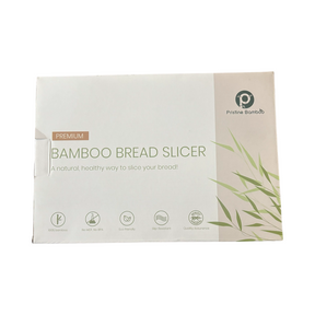 Pristine Bamboo Bread Slicer, 3 Thickness Options - Non Slip